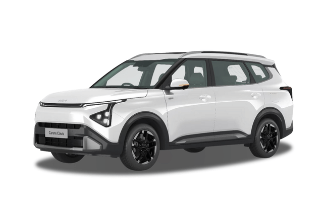 Kia Carens Clavis Clear White Color Image